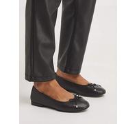 Leather Ballerina EEE Fit Black 9