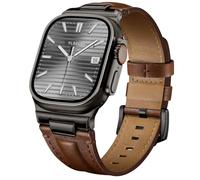Leather Band for Apple Watch Ultra 3/2/1 SE Series 11-3 Men iwatch Strap