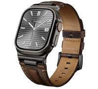 Leather Band for Apple Watch Ultra 4/3/2/1 SE Series 12-3 Men iwatch Strap | Handcrafted Top-Grain Cowhide Watch Band, Fits 49/46/45/44/42mm, Adjustable Length, Quick Release, Genuine Rugged Vintage