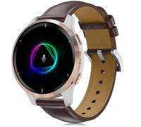 Leather Band for Garmin Venu 2 Plus, 20mm Forerunner 245/645 Series, 55, Galaxy Watch 6/5, Sq 2 Music