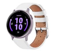 Leather Band for Garmin Vivoactive 5 Strap&Venu SQ Strap for Women Men, Soft Adjustable Comfortable Sport Replacement Wristbands for Garmin Forerunner 245/55/645/245 Music Smartwatch