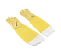 Leather Beekeeping Gloves - 2Pcs Heavy-Duty Beekeeper Gloves | Bee Glove | Long Sleeves Protective Glove Suitable For Safe Hive Inspection, Preventing Stings, And Ensuring Comfort