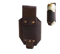 Leather Beer Belt, Beer Holster Beer Bottle Holders, Beer Holster Belt Holder Beer Accessories for Beer Drinkers Lovers Outdoor Climbing Camping Hiking