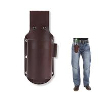Leather Beer Belt with Bottle Holder, Practical Beer Holder Belt for Men, Beer Bottle Holder, Beer Holster for Beer Drinkers, Travel Beer Accessories
