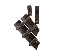 Leather Belt Holder - Medieval Retro Sword Shoulder Back Sheath Sword Frog Holder, Adjustable Sword Holder Frog Left Right Rapier Medieval Leather Sword Belt for Role