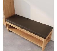 Leather Bench Cushion by, Non-Slip Dining Chair Pad, Upholstered Seat Mat for Home, Kitchen & Window, Zip-Closure Rocking Chair Pillow (150x45x5 cm)