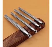 Leather Stamps Smooth Beveler Stamps Stamping Tool Beveling Set 304 Stainless Steel LeatherCraft Carving DIY LeatherCrafts Kit 4Pcs