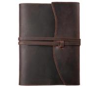 Leather Bible Cover Present, A5 Leather Book Cover for Bibles, Coffee, Closure Easy Access, Leather Bible Cover