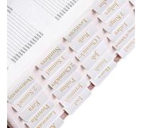 Leather Bible Tabs for Women and Men, 75 Chapters Laminated Dividers Bible Book Tabs, New/Old Testament Easy Navigation, Large Print, Bible Study Supplies (White)