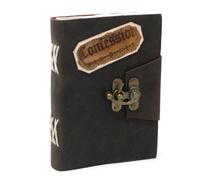 Leather Black Confessions Notebook With Lock - 7X5" Journal & Sketchbook