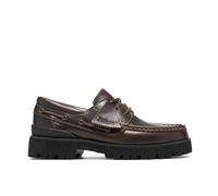 Leather boat shoes Clarks Yukoner Noir 43