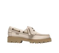 Leather boat shoes for women Clarks Cleyhill Boat. Beige 37