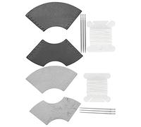 Leather Bookmark Corner Needle Thread Black Wax Black Vintage Style Reading Book Marker Elegant Decoration Set