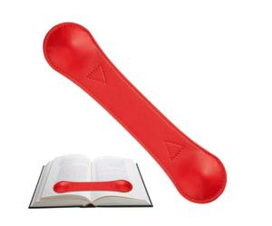 Leather Bookmark Magnetic - 24 x 5.5 cm PU Leather Page Holder, Washable Bookweight Opener, Portable Reading Accessories for Paper Cookbooks | Music Books, Hardcover, Paperback, Classroom, Bi