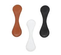 Leather Bookmark, Set of 3 Page Clips, Vintage PU Leather Book Bookmarks - for Students, Teachers, Men, Women, Club, Bible Study, Birthday, Library, School,