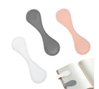 Leather Bookmarks - 3 Page Reading Makers | Vintage PU Leather Reading Bookmarks | For Teachers Students Men Women Club Bible Study Birthday Library School