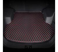 Leather Boot Liner Mat for MG ZS 2017 2018 2019 2020 2021 2022, Car Rear Trunk Protector Pad, Waterproof Anti-Slip Luggage Mat, Cargo Tray Protector Liners,Black Red