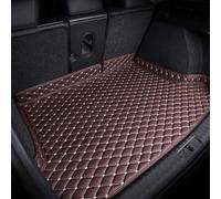 Leather Boot Liner Mats for Toyota Landcruiser J12, 5-seater 2002-2009, Auto Rear Trunk Carpet Protector Pad Tailored Guard Tray Anti-Slip Carpets Interior,Brown
