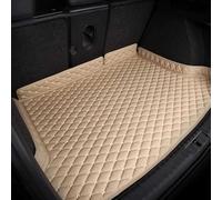 Leather Boot Mat for Lynk & Co 01 (right side without speakers) 2017-2020, Waterproof Rear Cargo Liner with Anti-Slip and Anti-Scratch Protection with Raised Edges,Beige