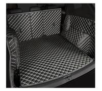 Leather Boot Mats For Lexus UX 2019 2020 The Trunk Cargo Leather Liner Car Boot Compartment Floor Carpet Mud Full Coverage Boot Liner(Black beige-B)