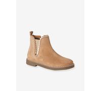 Leather Boots for Girls camel