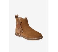 Leather Boots for Girls, Designed for Autonomy camel