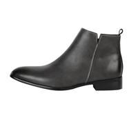Leather Boots Men's Black Business Shoes Black Men's Leather Loafers Small Heel Oxford Shoes Waterproof Derby Shoes Comfort Suit Shoes Elegant Lace-Up Shoes, gray, 12 UK