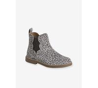 Leather Boots with Seams, for Girls set beige