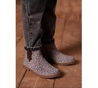 Leather Boots with Zip & Elastic for Girls set beige