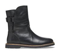 BIRKENSTOCK Uppsala Shearling Black Leather Ankle Boots Size: 36, Colo