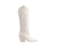 Leather boots woman Bronx New-Kole Western Blanc 38