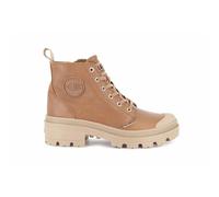 Leather boots woman Palladium Pallabase Marron 41