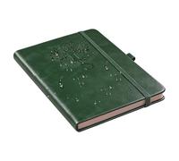 Leather Bound Journal, Dotted Writing Notebook, Retro Feature with Hardcover Design, Professional Daily Planner for Business Travel, Modern Organizer Stylish The