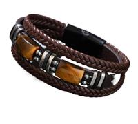 Leather Bracelet - Braidedz Wrap Band | Edgy Unisex Rock Accessory | Adjustable Winding Design, Synthetic Hides Build, Casual Outfit Accent, Office, Dating, Birthday Events