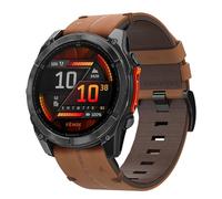 Leather Bracelet for Garmin Fenix 8 51 mm, Fenix 7X Pro/7X/FEnix 6X Pro/6X/FEnix 5X Plus/5X, 26 mm Watch Strap with Quick Release Bracelet for Fenix 3/3 HR/Enduro 2/Quaitx 3/Epix 2 Pro 51 mm
