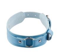 Leather Bracelet For Men, Handmade Leather Arm Bracelet Men Blue Adjustable Punk Belt Wristband With Buckle Charm Leg Garters For Women
