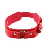 Leather Bracelet For Men, Handmade Leather Arm Bracelet Men Red Adjustable Punk Belt Wristband With Buckle Charm Leg Garters For Women
