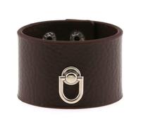 Leather Bracelet Man,Hand-Woven Adjustable Fashion Light Luxury Punk-Inspired Creative U-Shaped Keychain Snaps Buckle Leather Bracelet, Energy Jewellery for Women Men Dark Brown