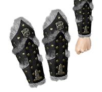 Leather Bracelets - Protective Wristbands for Men, Protective Acts for Vikings - Women's Terrain | Renaissance Medieval Bracelets in False Skin, Vintage Water Heater for Protein