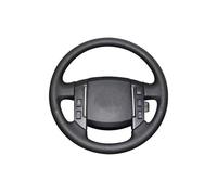 Leather Braid For Steering Wheel For Land For Rover For Freelander 2 2007-2012 Black PU Artificial Leather Car Steering Wheel Cover(Blue Thread)