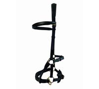 Leather bridle without bit for horse T de T Sidepull