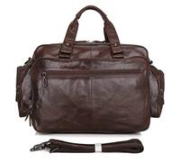 Leather Briefcase For Man Crazy Horse 17 Inch Laptop Business Handbag Cowhide Male Tote Big Shouler Bags
