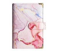 Leather Budget Folder - Savings Binder, Leather Notebook Binder, A6 Money Binder, Leather Notebook Folder Refill, Loose Leaf Personal Planner Binder, Bank Cards and Passport Storage - 18.49 X