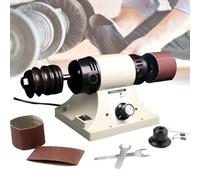 Leather Burnishing Machine, 220V Electric Edge Grinding Tool for Vegetable Tanned Leather, 0-8000RPM