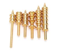 Leather Burnishing Tool, Leather Working Tools Leather Working Tools and Supplies 6Pcs Leather Burnisher Brass Slicker Pack Edge Polishing Burnishing Tool for Leather Craft Edges