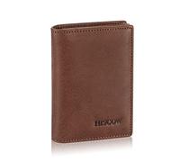 Leather Business Card Holder for Men and Women, Italian Cowhide Leather, Coffee Aniline Leather, Small, Vintage