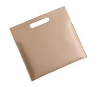 Leather Business File Holder A4 Large Capacity Document Bag Slim Leather Tote Bag Woman Tablet Bag Birthday(Apricot Color)