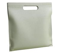 Leather Business File Holder A4 Large Capacity Document Bag Slim Tote Woman Tablet Envelope(Color2)