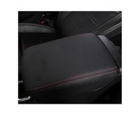 Leather Car Armrest Cover Interior Accessories Protect Styling For Jeep For Wrangler JL 2018 2019 2020 2021 2022 2023(Black red line)