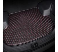 Leather Car Boot Liner Mat for BMW 3 Series Convertible E46 1998-2005, Anti-Slip Waterproof Anti-Scratch Rear Trunk Cargo Tray Protector, Interior Accessories,BlackRed